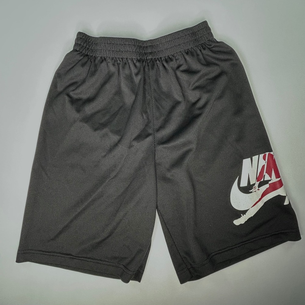 Jordan Boys Shorts L Black Nike Air Jumpman Mesh Basketball Athletic
